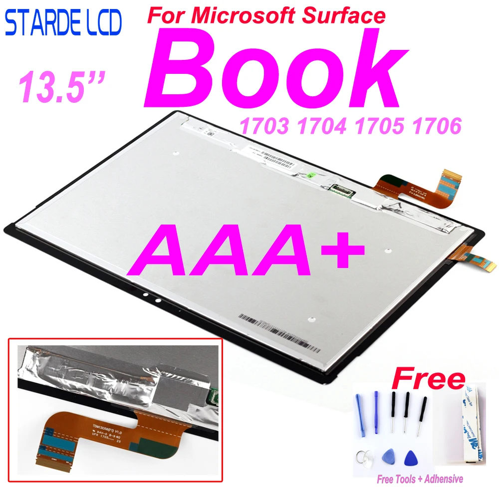 AAA + Starde Оригинальный ЖК дисплей для Microsoft Surface Book1 Book 1 1703 1704 1705 1706 дисплей|ЖК-экраны