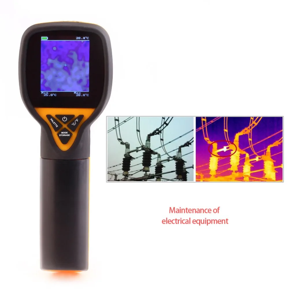 Точность тепловизирования ручной инфракрасный Камера термометр-20 до 300 градусов с высоким разрешением цветной экран HT-02/HT-175
