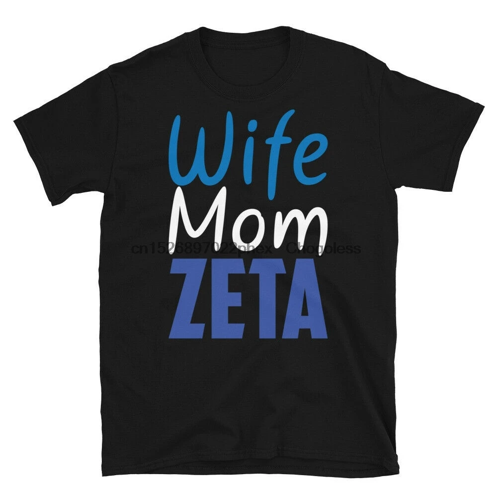 Zeta Phi Beta Женская мама черная рубашка Z B греческие футболки |