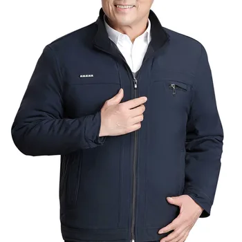 

Men's New Winter Style Fashion Business Self-Cultivation Pure Color Coat Windbreaker Jacket Mens Military Baseball Coats Y930