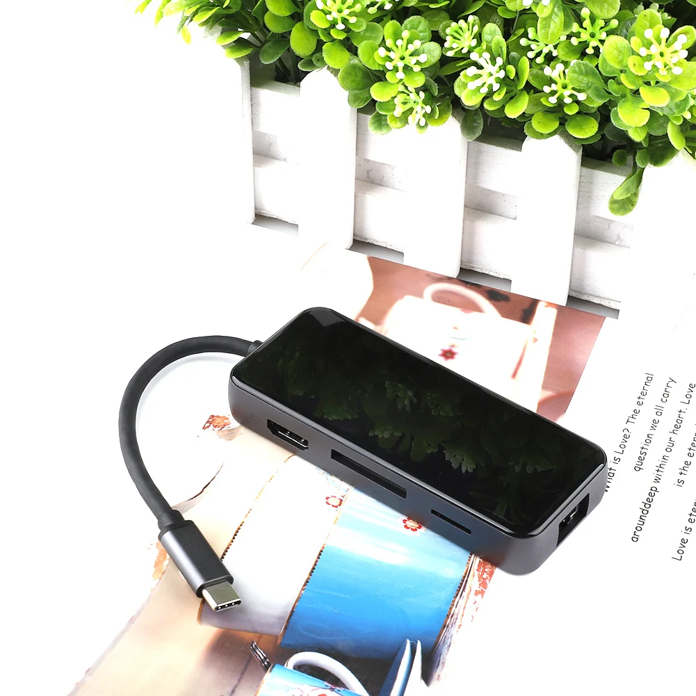 Usb-хаб для MacBook Pro Аксессуары usb-хаб C концентратор для нескольких USB 3,0 HDMI адаптер док-станция USB-C type C 3,1 разветвитель 3 порта USB C концентратор