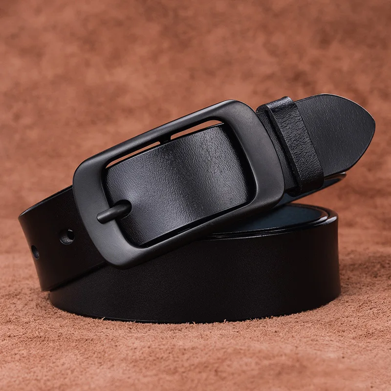 Women's Belt Lady Fashion Classic Brand Design Genuine Leather Belt Woman Luxury Oil Wax Cow Leather Belt Female western belts for women Belts