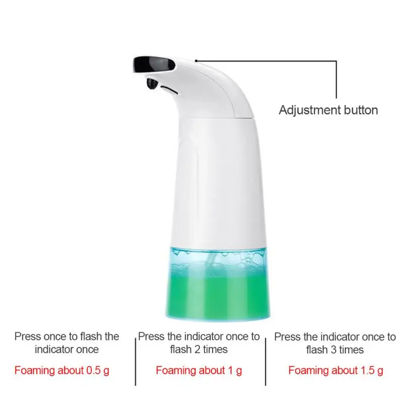 Интеллектуальный 250 мл дозатор жидкого мыла Автоматический Бесконтактный индукционный пенопласт инфракрасный датчик устройство для мытья рук