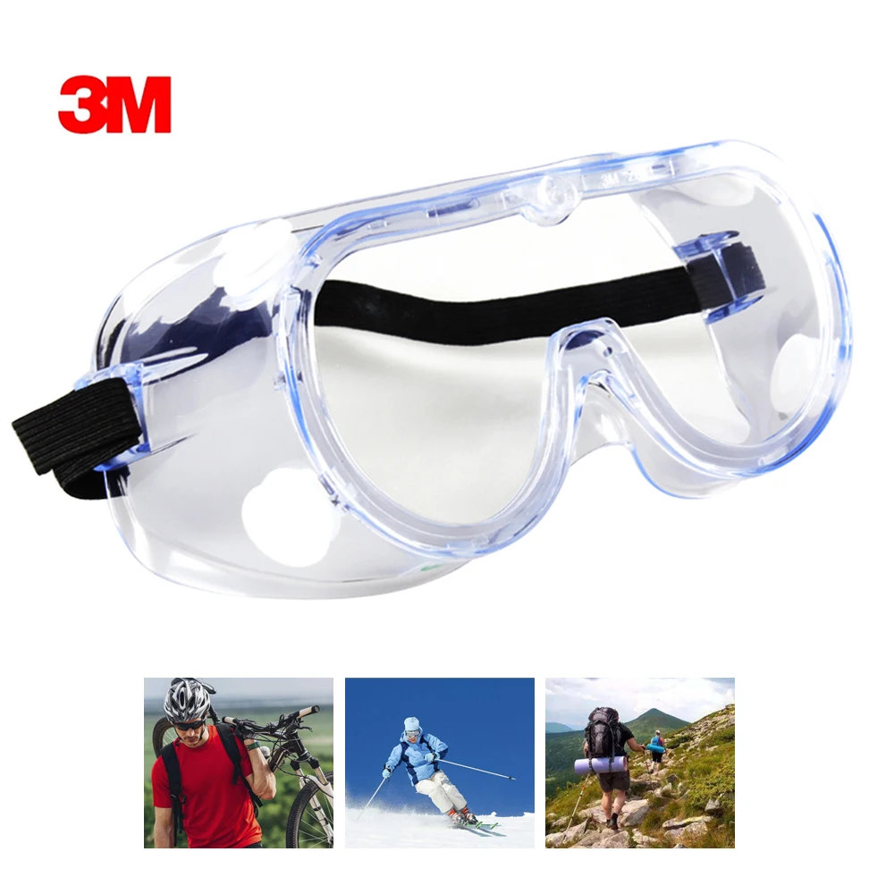 3 м 1621AF защитные очки оголовье Анти-туман очки ударопрочность линзы очки УФ-защитный Поликарбонат очки