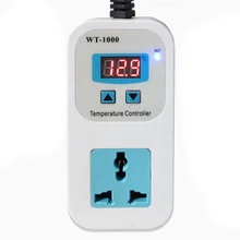 Штепсельная Вилка европейского стандарта, Wt-1000, интеллектуальный электронный термостат с регулируемой температурой, автоматический контроллер, термостат для холодильника Swi