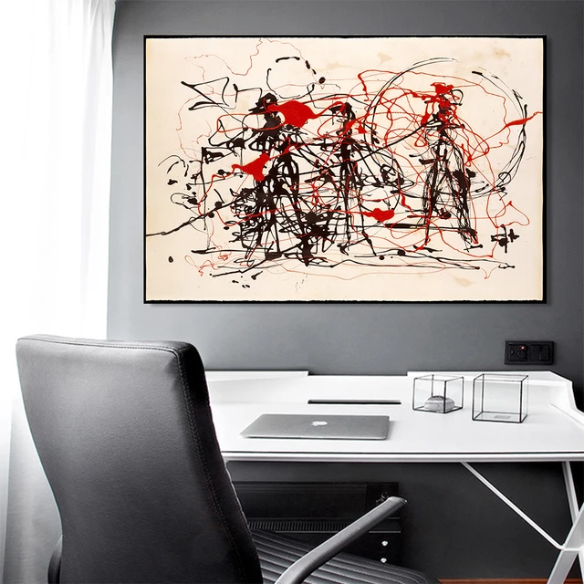 Citon Jackson Pollock《abstract Expressionism Essay》canvas Modern ...