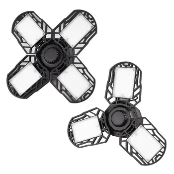 

Solar Outdoor LED Garage Light 360 Degrees Deformable Light For Home Warehouse Workshop Folding Three-Leaf Emergency Lamp Cocina