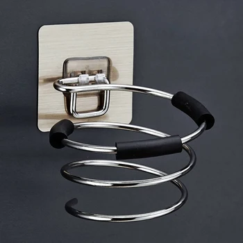 

Wall-Mounted Hair Dryer Holder High Quality Bathroom Shelf Storage Hairdryer Holder Rack Organizer For HairdryerFor Bathroom