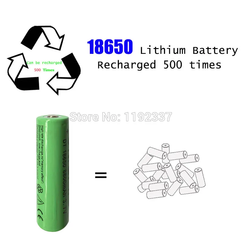 4 шт 8800mah 18650 перезаряжаемая батарея 3,7 v литий-ионные аккумуляторы для фонарика, фара, фонарь для езды