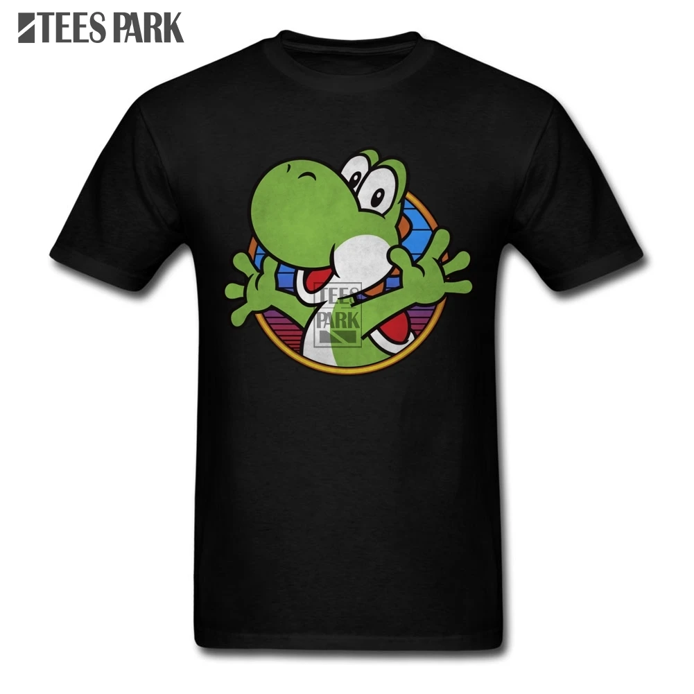 Funny Vintage Yoshi T Shirt for Men Teenage O-Neck Short Sleeve Shirts Low Price Men's Boy Novelty 2020 Cartoon Design | Мужская