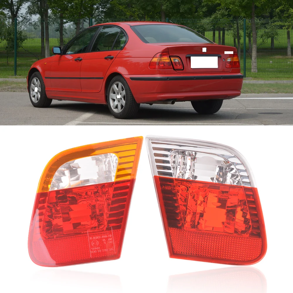 BMW 3 SERIES E46 SEDAN SALOON 98-01 LED REAR BACK TAIL LIGHTS LAMPS RED CLEAR