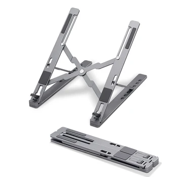 

Portable Adjustable Laptop Foldable Notebook Stand Holder Lifting Cooling Bracket Pad for Laptop under For Apple Xiaomi Samsung