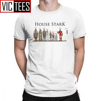 

Game Of Thrones T-Shirts House Stark Family Members Winterfell Men T Shirt Hipster Cotton Short Sleeved Tees Grey Clothes