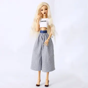 

1/4 45cm BJD Dolls Ellana Female Makeup Doll with Random Color Eyes and Full Clothing For Personal Collection - Suntan Skin