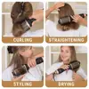 2 in 1 Gold One Step Hair Dryer Brush And Volumizer Anti-scald Hair Straightener&Curler Negative Ions For Wet Dry Hot Air Brush 4