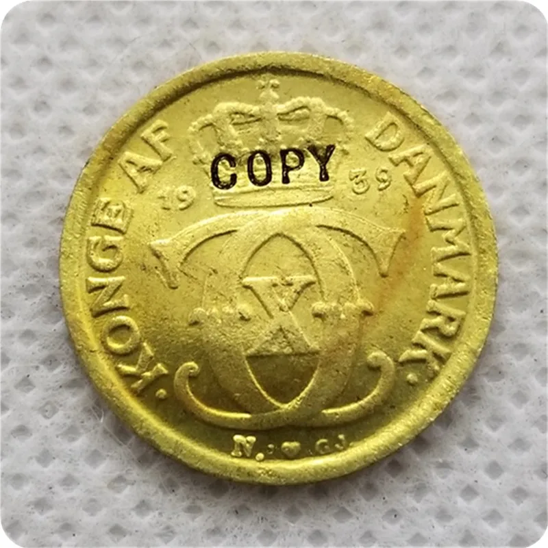 1939 Дания 1/2 KRONE копия памятных монет-копии монет медаль коллекционные монеты