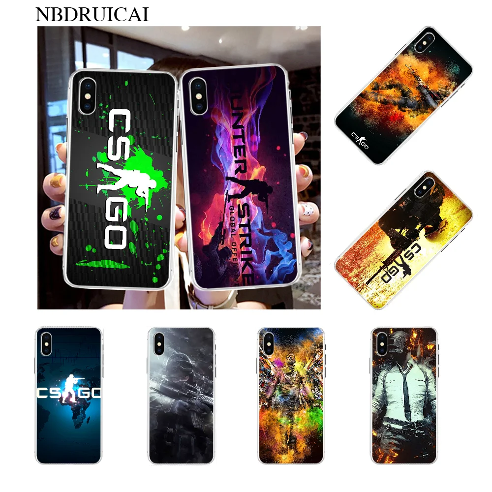 Мягкий силиконовый чехол для телефона NBDRUICAI cs go Game iPhone 11 pro XS MAX 8 7 6 6S Plus X 5S SE XR