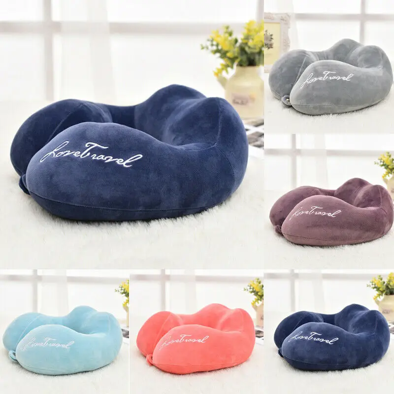 Подушка из пены U-образной формы для путешествий сна подушка поддержки головы
