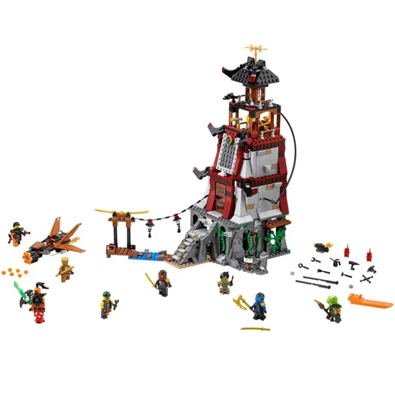 

New Ninjaing Series Toys The Lighthouse Siege Compatible Legoingly Ninjaing 7594 Building Blocks Toys for Children Birthday Gift