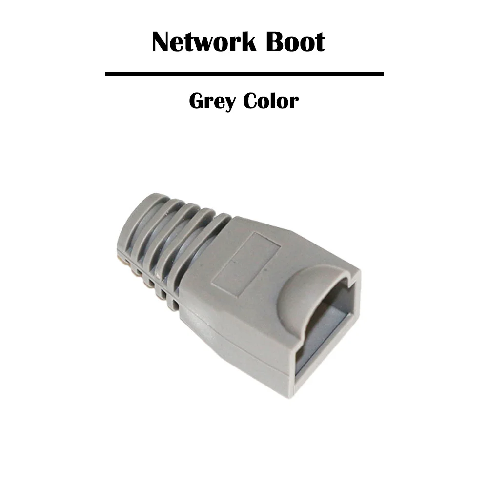 Сетевые сапоги RJ45 50 шт. черные/серые Cat 5e 6 сетевой кабель RJ 45 штепсельные