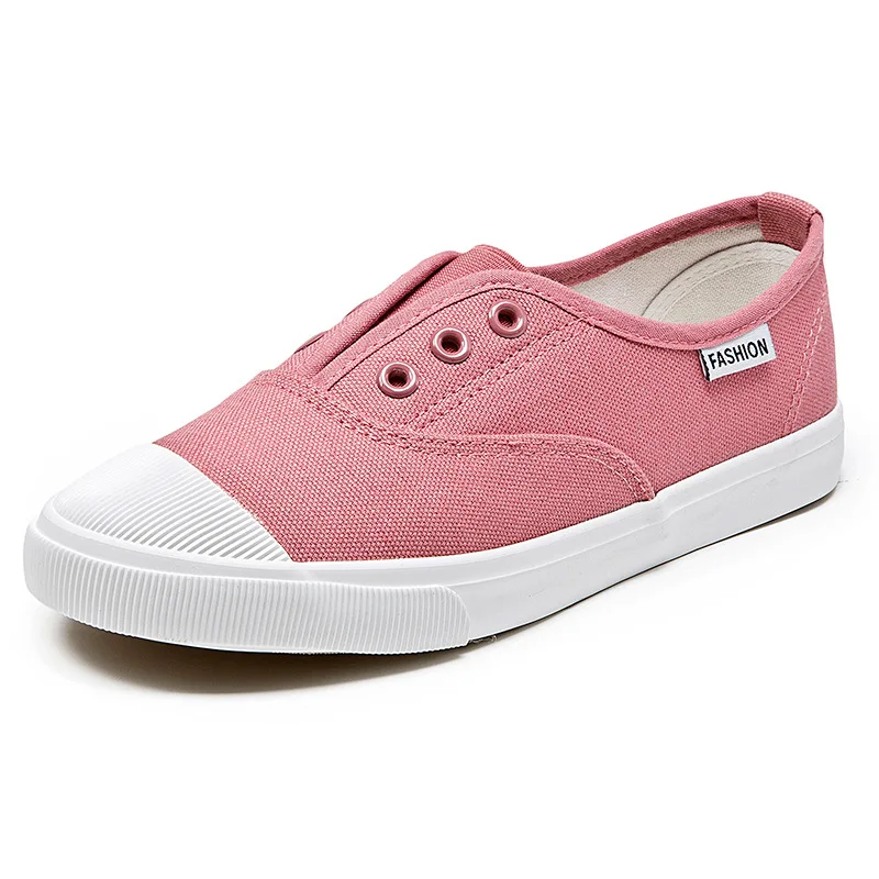 

2019 New Fashion Women Canvas Sneakers Comfortable Shoes Vulcanize Flats Casual Lace-up Ladies Breathable Vulcanized Shoes Women