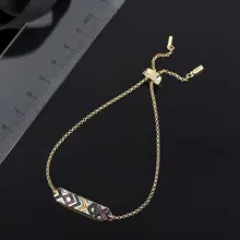 Красочный Полосатый браслет дружбы браслет для женщин