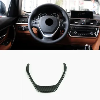 

Carbon Fiber Style Steering Wheel Buttons Frame Decoration Cover Trim For BMW 1 3 series F30 F20 118i 316i 328i Car Styling