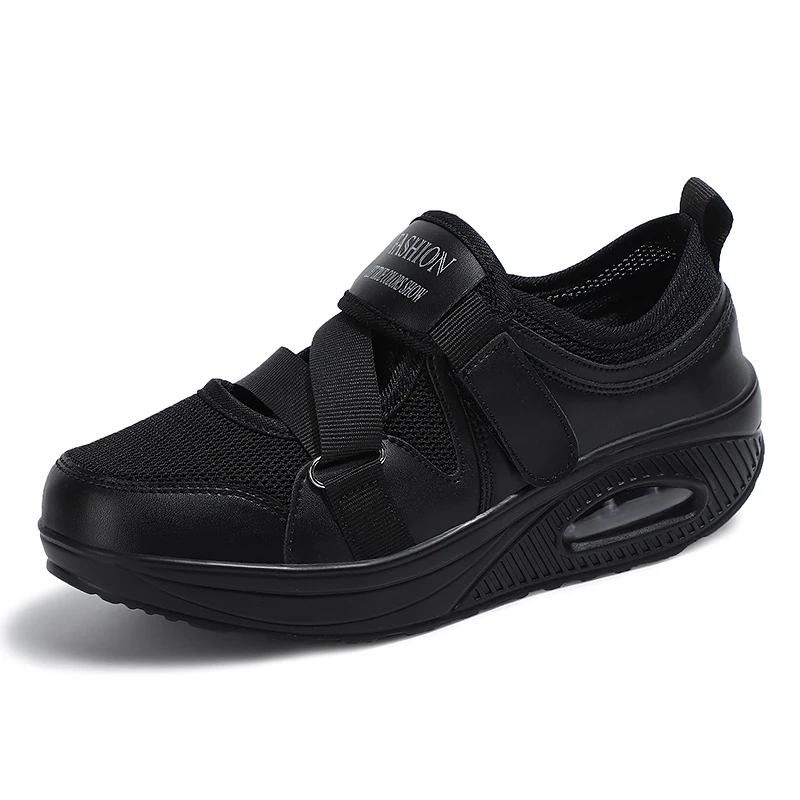 Slimming Shoes Women Fashion Mesh Sport Sneakers Women Lady Swing Shoes Spring Summer Breathable Platform Sneakers toning shoes