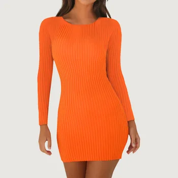 

Orange Mini Bag Hip Sexy Dress Club Wear Thin Casual Vestidos Elegantes Tight Short Kawaii Dresses Woman Black Party Robe Hiver