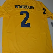 Новое поступление Michigan Wolverines Charles Woodson 2 Limited-желтый Размер S, M, L, XL, 2XL, 3XL Jim Harbau Jersey