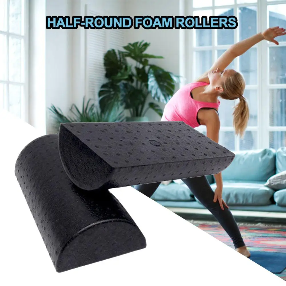 Half Round Yoga Column Yoga High Density Foam Roller Muscle RollerTraining Shaft Massage Roller Fitness Equipments