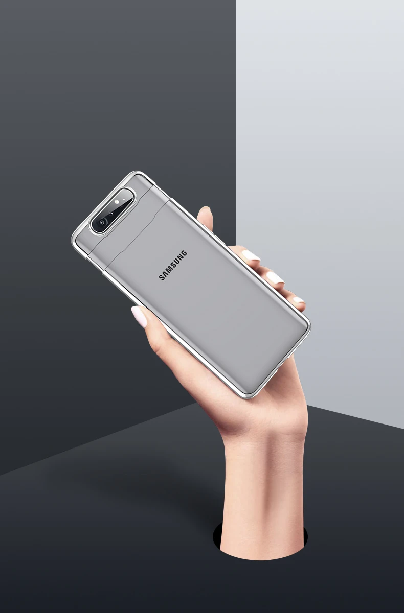 Для samsung A80 прозрачный чехол 3-в-1 защитный бронированный жесткий чехол-накладка для samsung Galaxy A80 прозрачные чехлы для телефона с покрытием