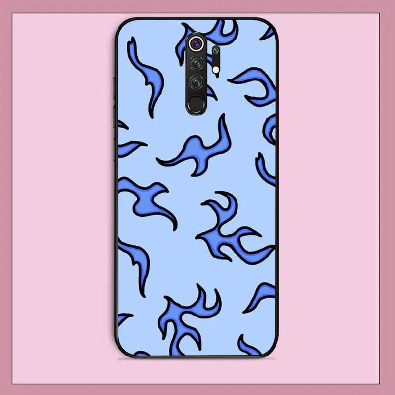 xiaomi leather case chain FHNBLJ Fashion Flame Fire Print Fundas Painted Phone Case for RedMi note 9 4 5 6 7 5a 8 9 pro max 4X 5A 8T best phone cases for xiaomi