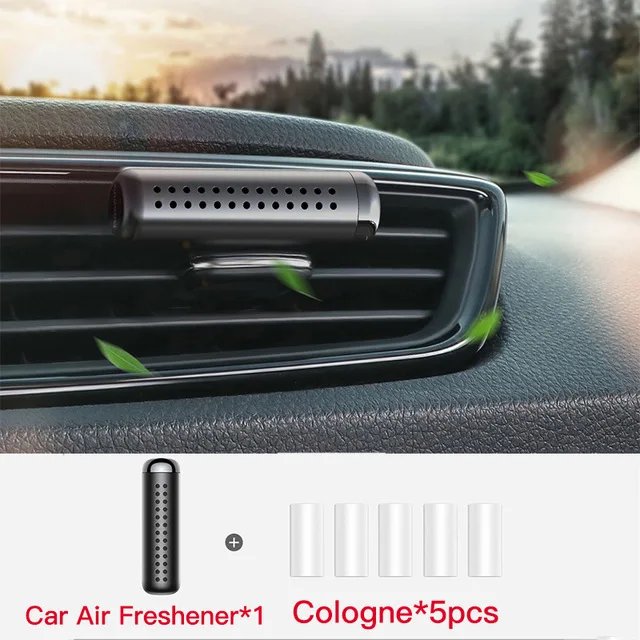 Автомобильный освежитель воздуха Baseus с зажимом для ароматерапии, ароматерапия, запах для кондиционера, автомобильный диффузор, чистый Твердый освежитель воздуха на выходе автомобиля - Название цвета: black 1 Smell