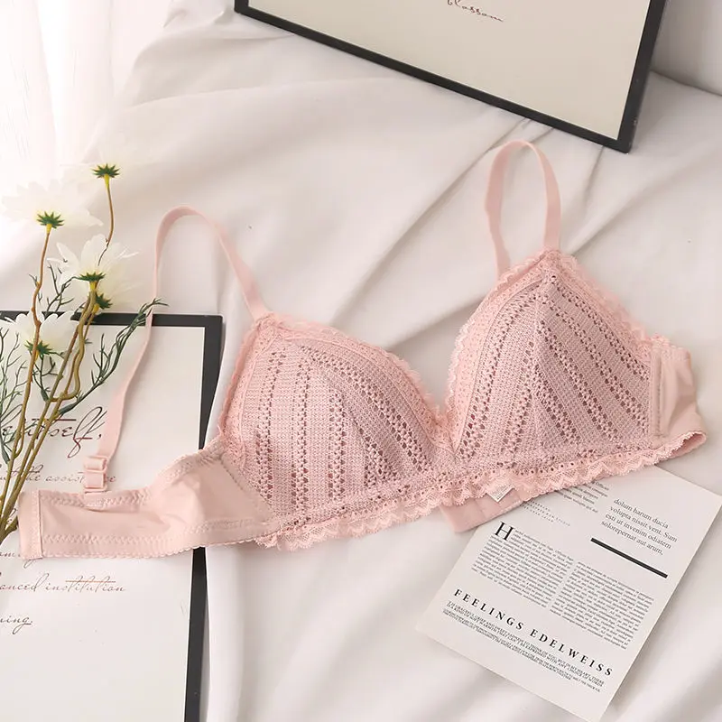 Women's Bra Lace Bras New Underwear Bras for Women Brassiere Sexy Female Wireless Push Up Bra Backless Bralette Lingerie Tops