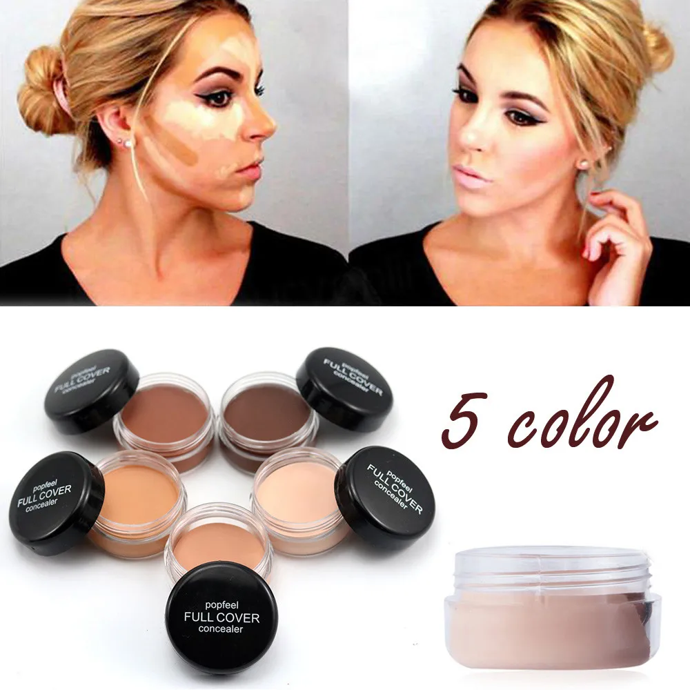 

Full Cover 5 Colors Liquid Concealer Makeup 20g Eye Dark Circles Cream Face Corrector Waterproof Make Up Base Cosmetic