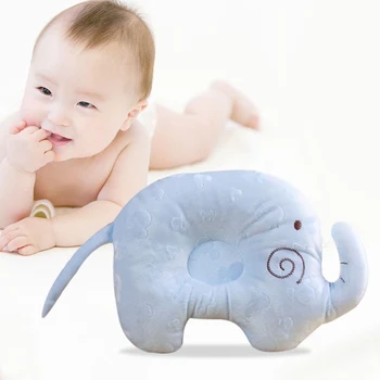 

Cartoon Elephant Pillow Newborn Baby Boy Girl Memory Prevent Flat Head Pillow Anti-roll Healthy Positioner Support Gift