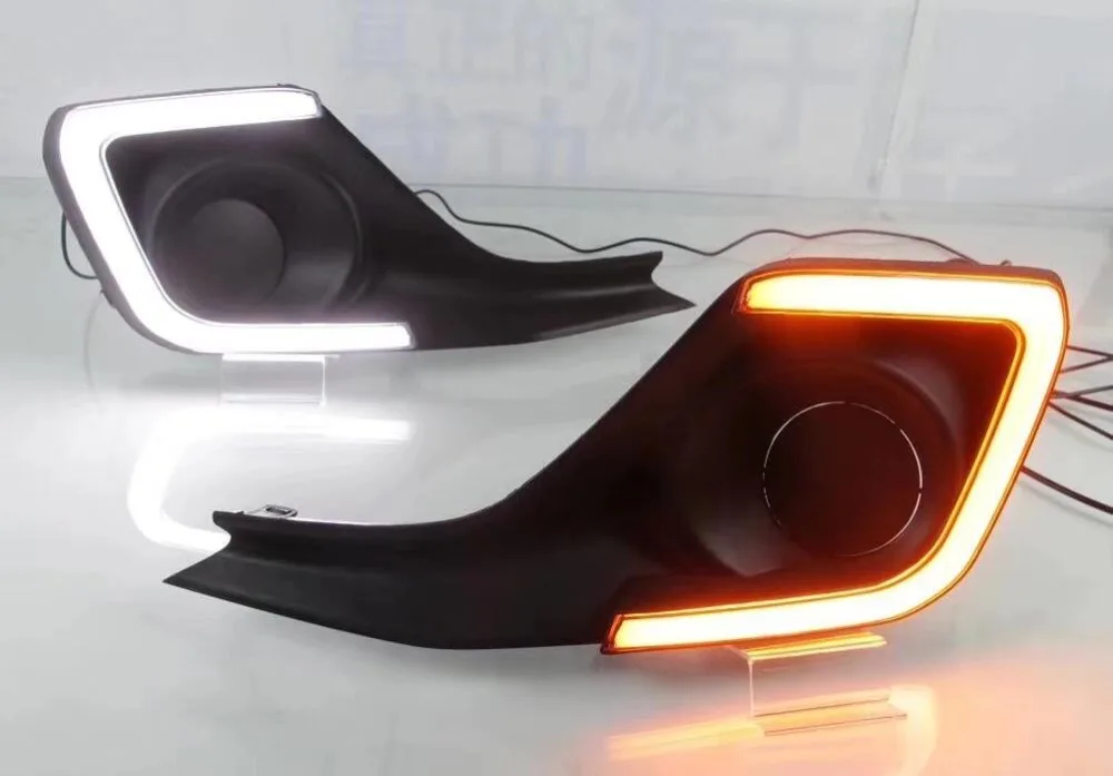 Год для Suzuki Swift дневной свет Автомобильные аксессуары светодиодный DRL фары для Swift противотуманные фары