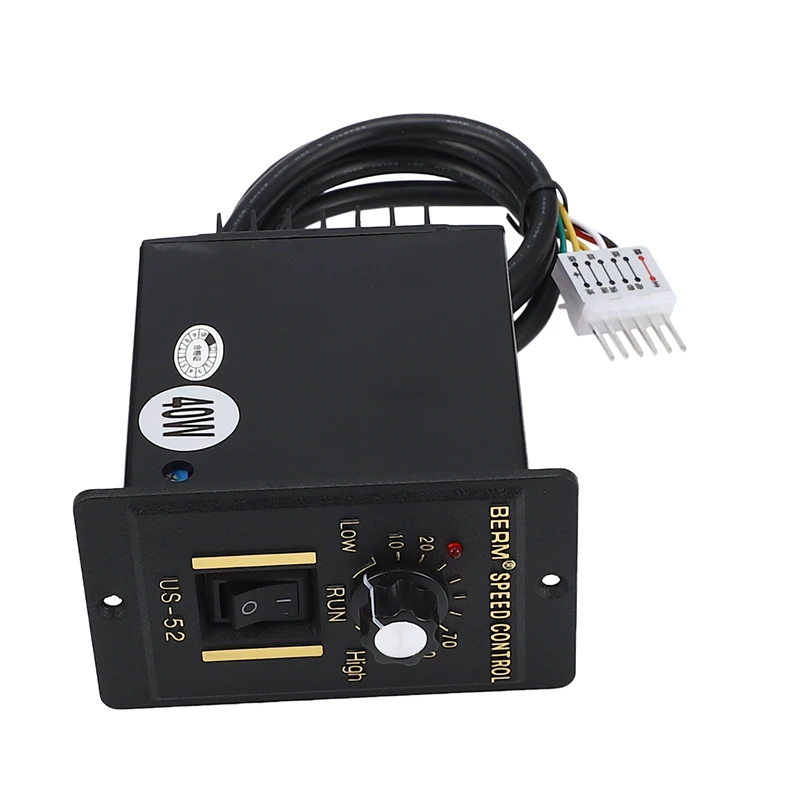 

40W AC 220V Motor Speed Controller Pinpoint Regulator Controller Forward and Backward AC Regulated Speed Motor Controller