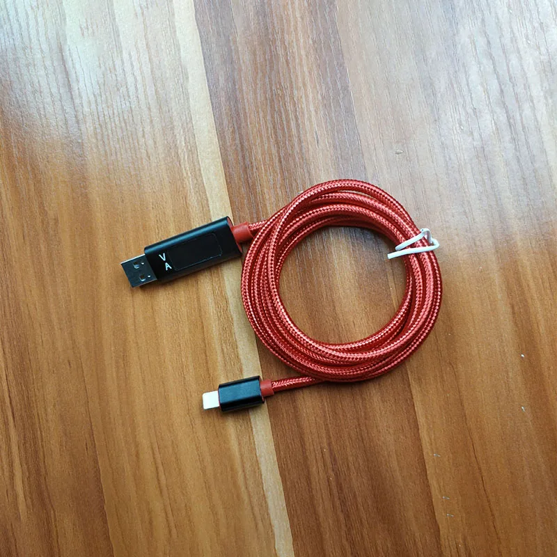 Быстрая зарядка напряжения и тока дисплей Нейлон Плетеный usb type-C кабель синхронизации данных для IPhone X 7 8 6 5 samsung Xiaomi HUAWEI