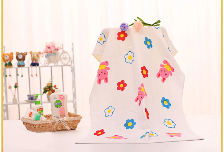 Medoboo 60*120 см газовое хлопковое детское банное полотенце для взрослых мультяшное Двухслойное одеяло для новорожденных банное полотенце для детей