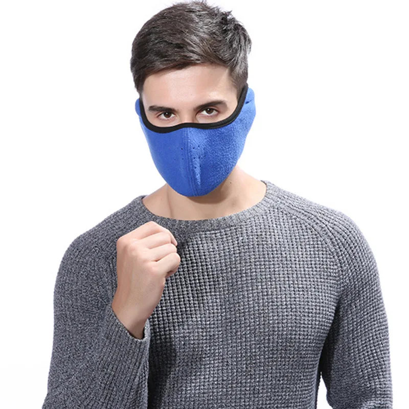 

high quality Men Women Winter Warm Mask Fleece Earmuffs Riding Ski Snowboard Half Face Mask Unisex simple and elegant