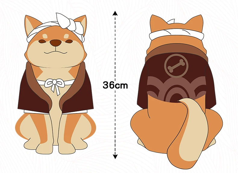 子供のための犬の尾のかわいいぬいぐるみ 36cm 漫画のキャラクター コスプレ 柔らかい おもちゃ 男の子と女の子へのギフト Aliexpress