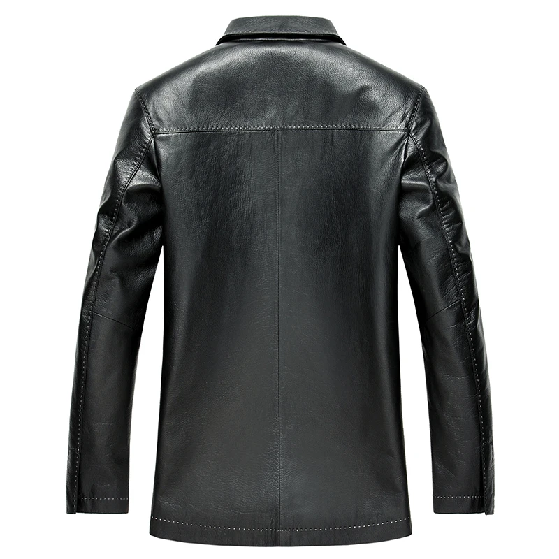 

Geniune Leather for Trench Coat Men Spring Autumn Plus Size Jacket Jaqueta De Couro LSD159106 MF144