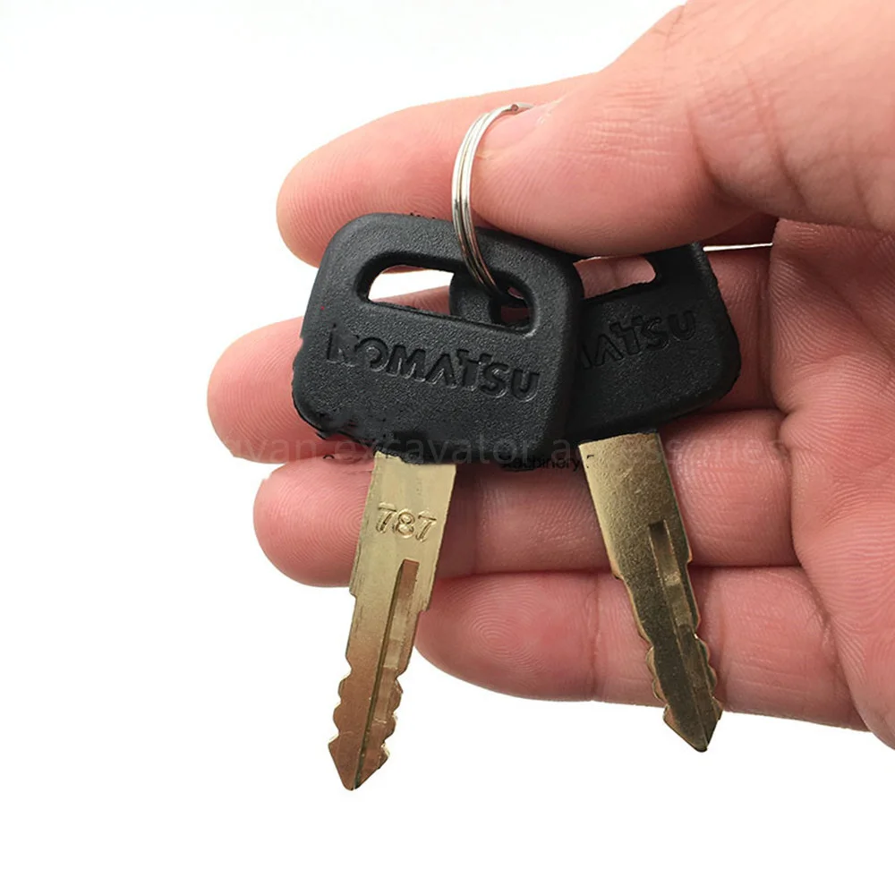 Key Set For Komatsu Excavators, Dozers, Loaders, Kalmar, Dressta, Sakai Forklifts – Fits 787 & N7 Series