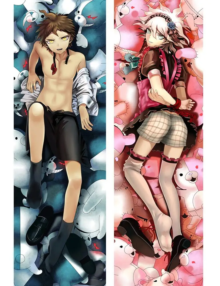 Японское аниме данганронпа Komaeda Nagito Naegi Makoto Throw Otaku Dakimakura Подарочное постельное белье Длинная Подушка для объятий чехол 150x50 см