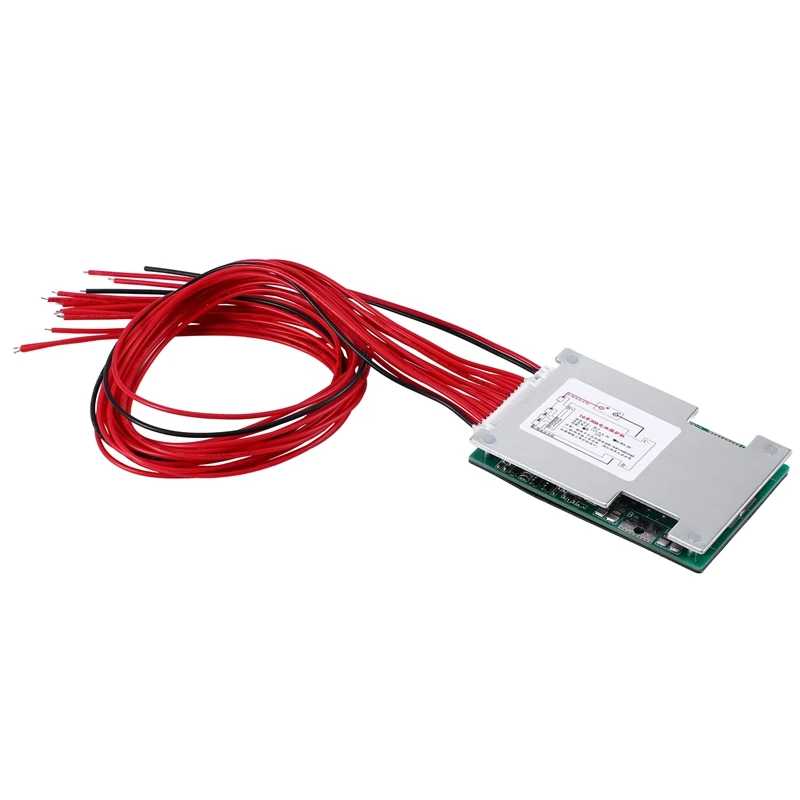 Защитная плата BMS PCB для аккумулятора 16S 48V 30A LiFePo4 с балансировкой электронного