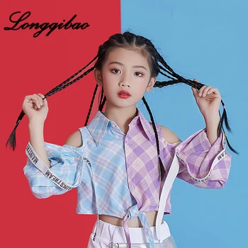 

Girls Jazz Dance Costumes Children's Dance Wear Korean Cool Trends Umbrella Hip Hop Girls Street Dance Set Costumes Short