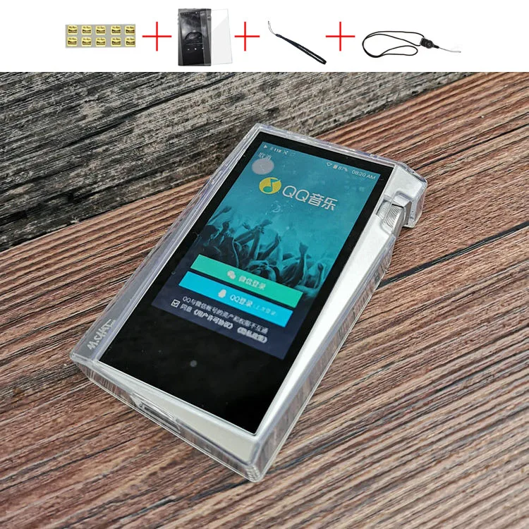 

Soft Cover Crystal TPU Clear Case for iriver Astell&Kern A&norma SR15 With Front and Back Screen Protector Tempered Glass