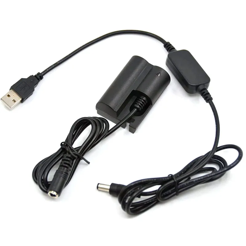 5V USB Cable Adapter + DR-E2 DR-400 DC Coupler BP-511 Dummy Battery for Canon ACK-E2 EOS 5D 10D 20D 20Da 30D 40D 50D D30 D60